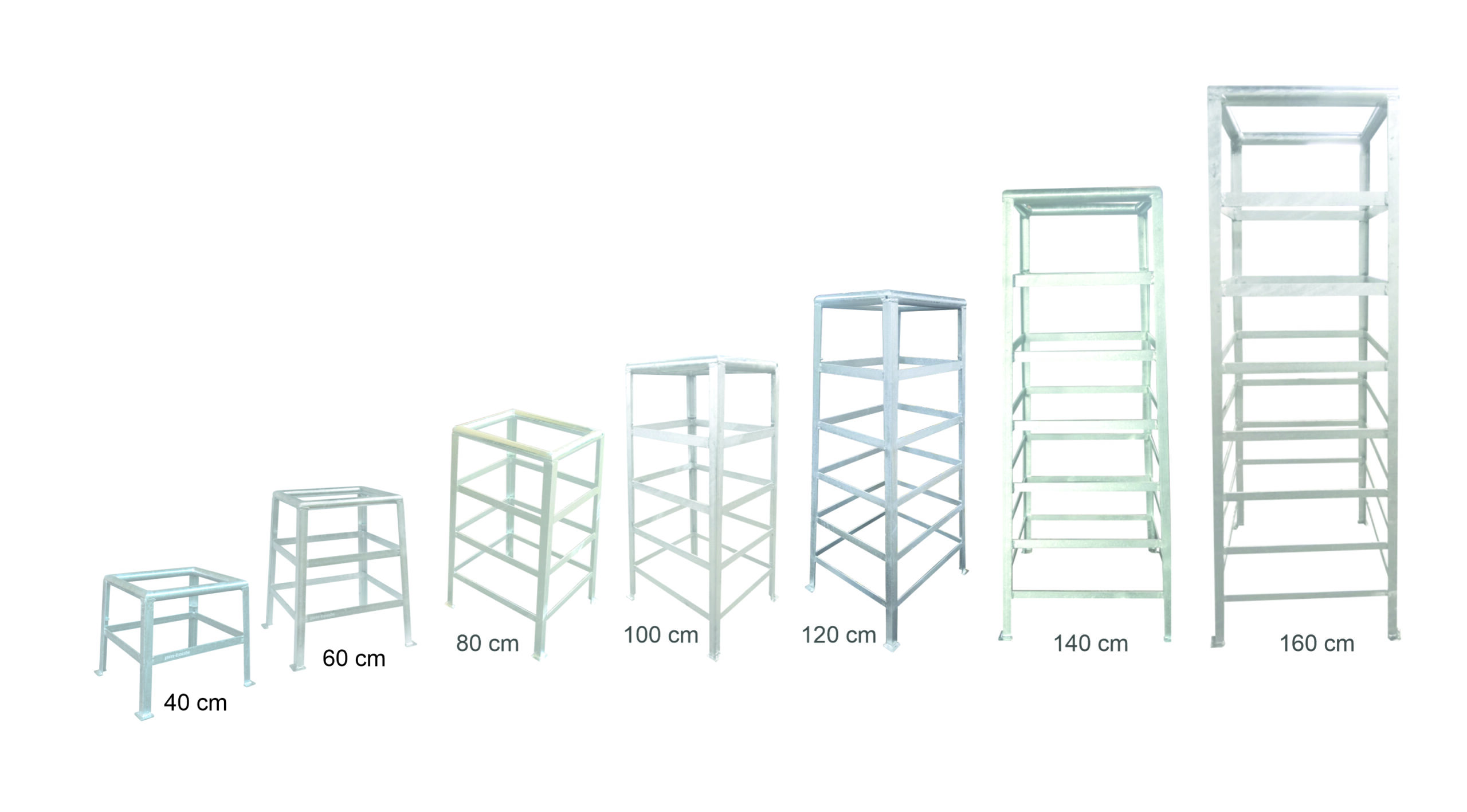 Stojaki pod koła - 40, 60, 80, 100, 120, 140, 160 cm
